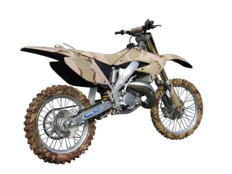 camo dirt bike
