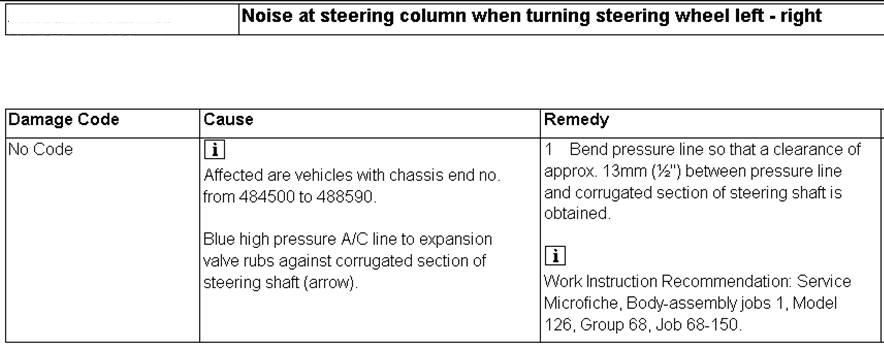 Mercedes steering noise #6