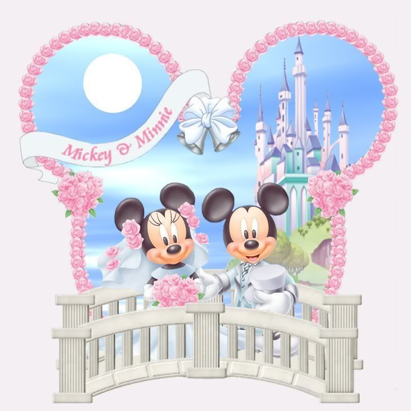Mickey and Minnie wedding snowglobe Teal Fall Wedding