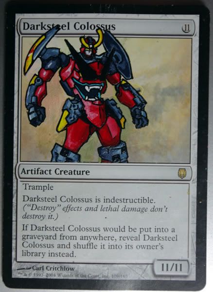Darksteel Colossus Altered Art Magic the Gathering Card Art Darksteel Colossus artwork Darksteel Colossus mtg altered art Darksteel Colossus Magic the Gathering