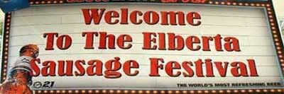 Welcome to the Elberta Sausage Festival