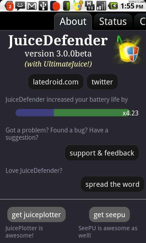 JuiceDefender - battery saver 3.2.9