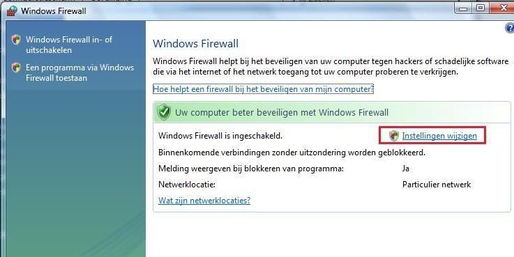 Windows Vista Configuratiescherm Werkt Nietoperz