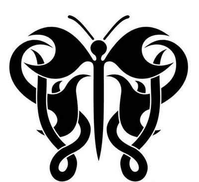 Butterfly  Tribal Tattoos on Stencils    Butterfly Tribal Tattoo Designs 5 Jpg Picture By
