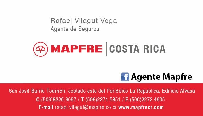 Tarjeta Presentacion, MAPFRE </P>
<P></P>
<P>Costa Rica