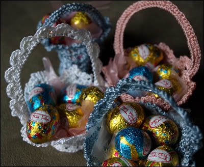 Crochet Easter baskets