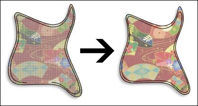 Guitar bag - sewing scratchplate