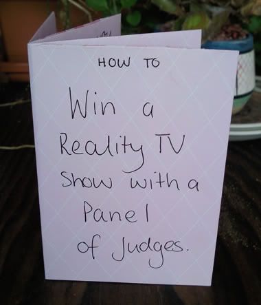 How to win a reality TV show with a panel of judges