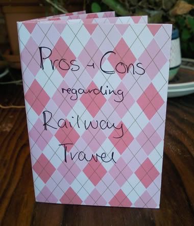 Pros and cons regarding railway travel