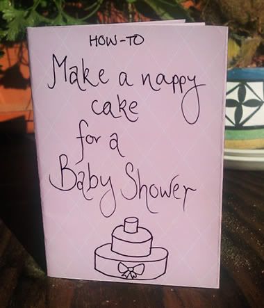 How to make a nappy cake for a baby shower