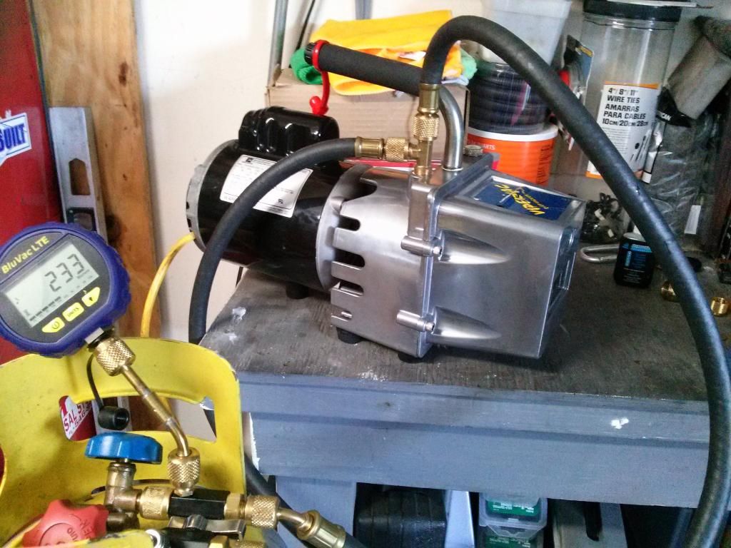 Robinair vacuum pump.