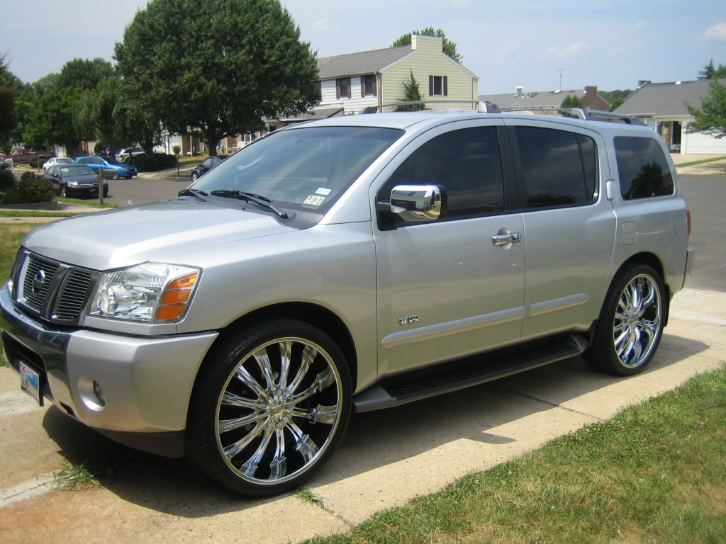 Nissan armada with 22 inch rims