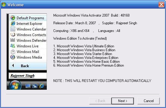 Windows Vista Basic Purchase
