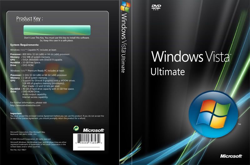 Product Key For Microsoft Windows Vista Ultimate