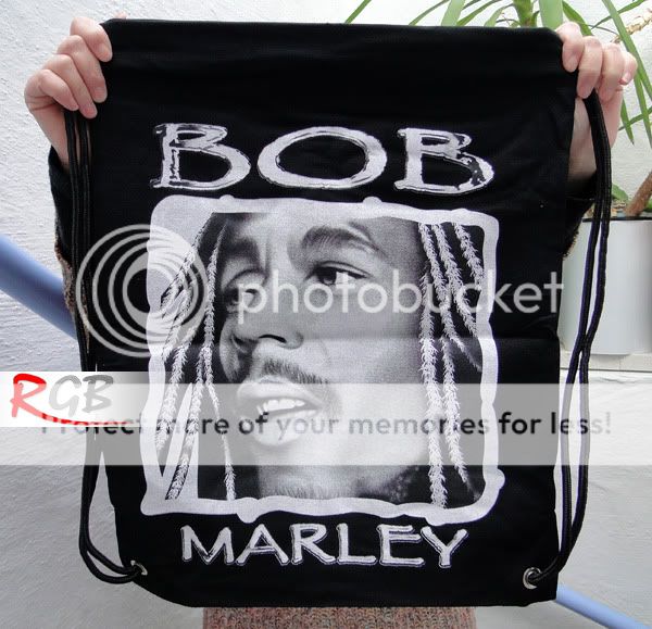 Bob Marley Face Canvas Tote Backpack Bag for Men and Women  