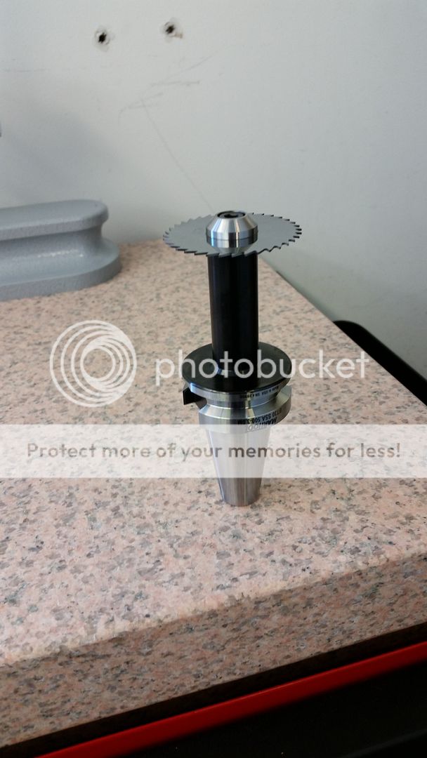 BT30 integral slitting saw arbor