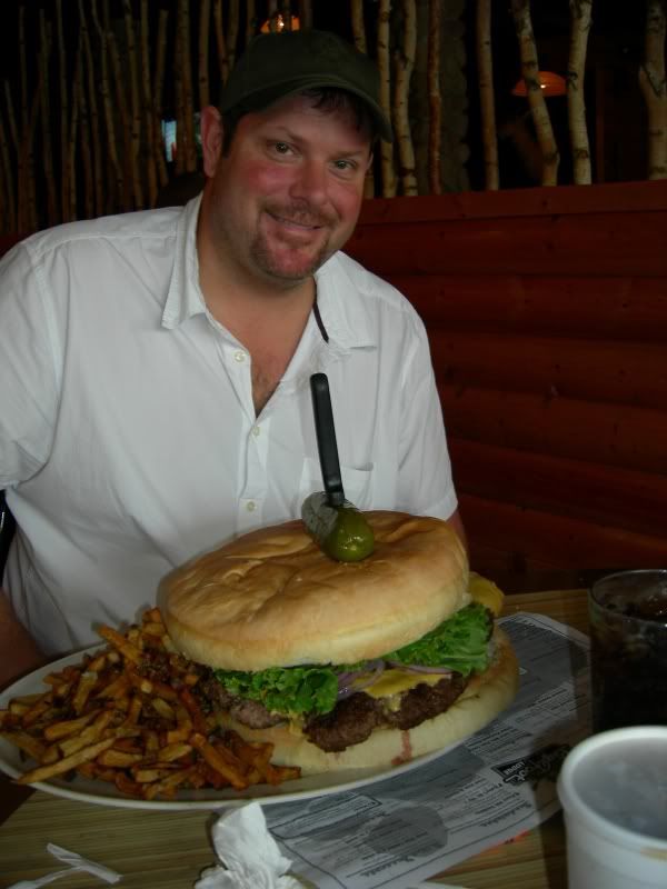 Lawrence: Man vs. Food Sasquatch Burger