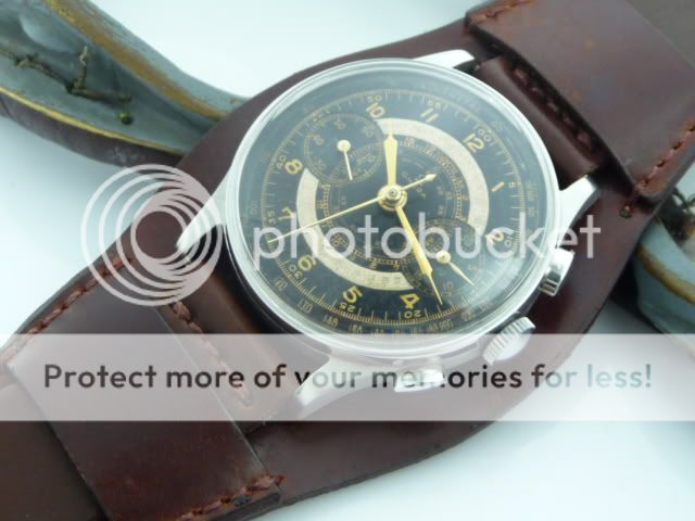 RARE OMEGA CHRONOGRAPH 33.3 BLACK MILITARY DIAL 1939  