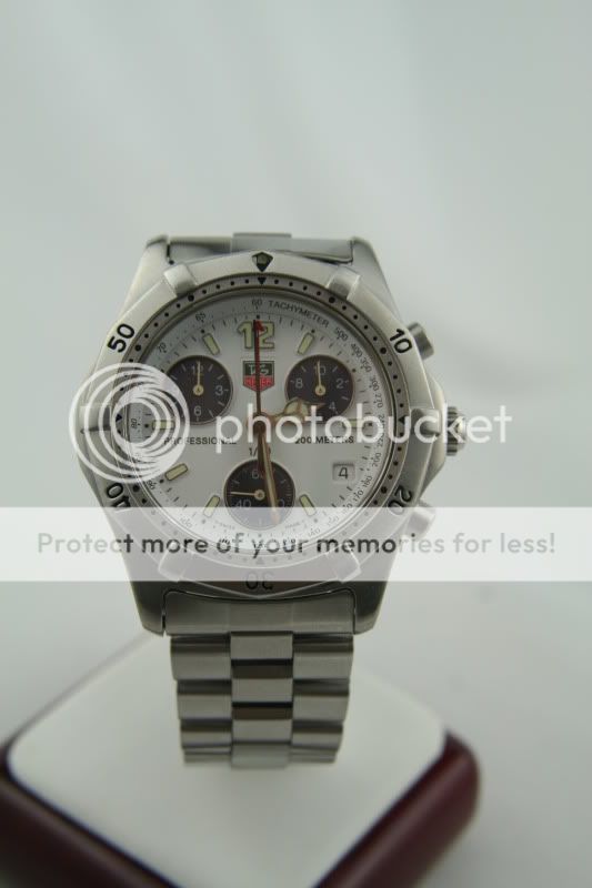 Tag Heuer 2000 Quartz Chronograph White Dial CK1111  